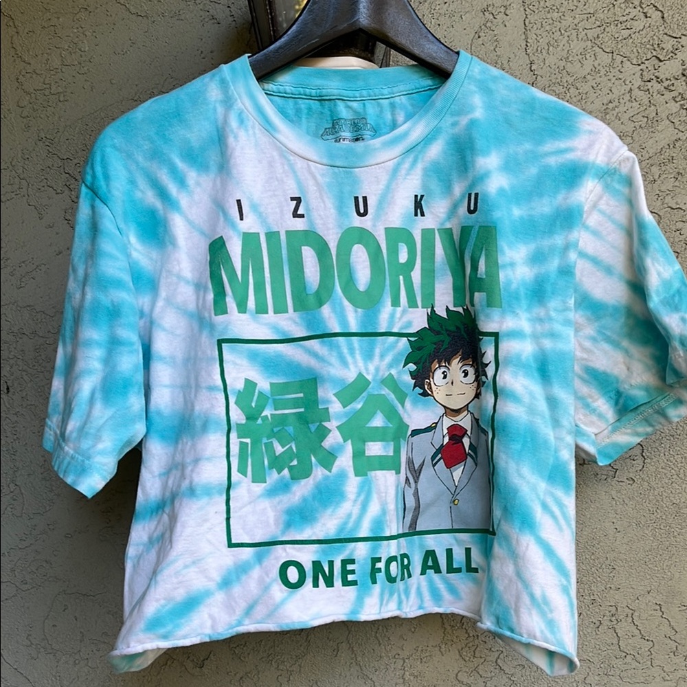 Izuku Midoriya One for all My Hero Academia cropped t shirt